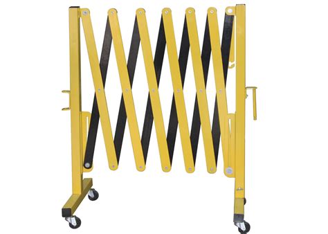 metal expandable barrier gates portable folding safety barrier