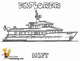 Coloring Ship Yacht Pages Book Colouring Ft Boat Boats sketch template