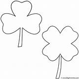 Clover Leaf Coloring St Three Four Clovers Pages Patrick Patricks Template Bigactivities Print Templates Getdrawings Drawing sketch template