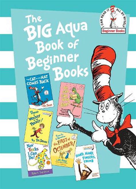 big aqua book  beginner books  dr seuss english hardcover