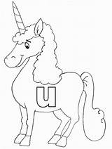 Coloring Pages Unicorn Alphabet Letter Printable Lowercase Book Print Clipart Color Template Library Kids Abc Advertisement Comments Coloringpagebook sketch template