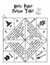 Harry Potter Fortune Cootie Catcher Instructions Tellers Folding Weren Included Feel Because Well Don Know Print Use Most Off People sketch template