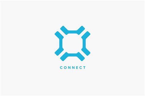connect logo template  logos design bundles