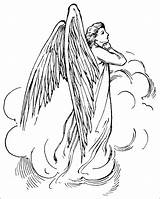 Coloring Angel Pages Snow Getcolorings Printable sketch template