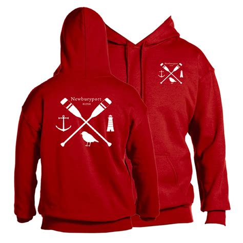 classic hoodie deep red newburyport trading company