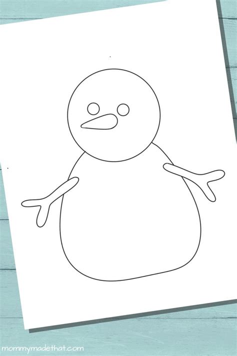 snowman template printables tons  choose