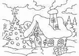 Christmas Coloring Landscape House Colorear Para Printable Noel Pages Dibujos Navidad Páginas Pintar Imprimir Imagen Kids Categories Imagenes Papa Guardado sketch template