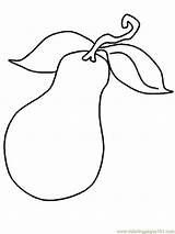 Coloring Pear Normal Pears Online Pages Coloringpages101 Printable Color sketch template