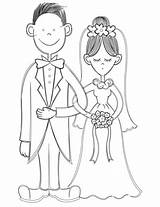 Coloring Wedding Da Colorare Pages Disegno Moglie Printable Marito Sposi Disegni sketch template