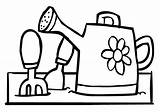 Tools Garden Coloring Pages Gardening Resolution Children sketch template