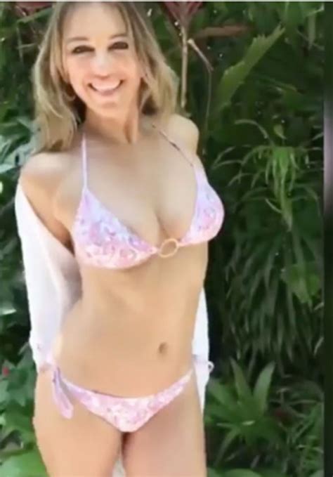 Liz Hurley Instagram Elizabeth Hurley Flashes Flesh In Bikini Video