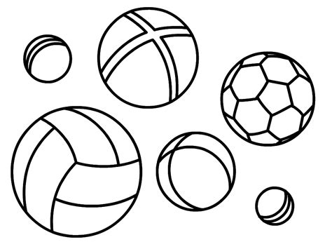 ball coloring pages  kids