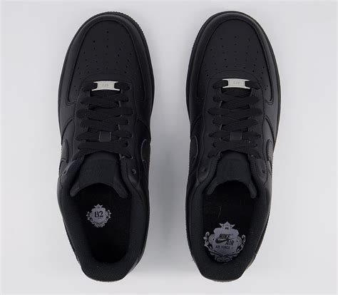 Nike Air Force 1 Trainers Black His Trainers