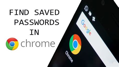 revealed   find   saved passwords  google chrome   saved passwords