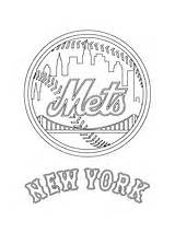 Logo Coloring Mets York Giants Francisco San Pages Printable Mlb sketch template
