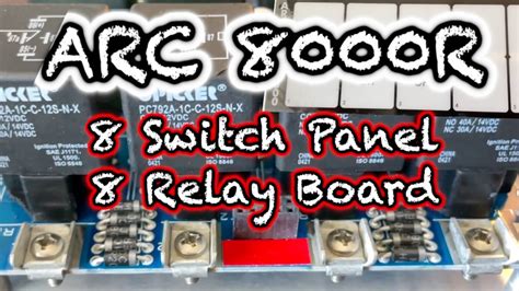 arc  switch panel  relay board kit youtube