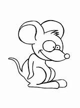 Mouse Coloring Kids Pages Color Print Printable Justcolor sketch template
