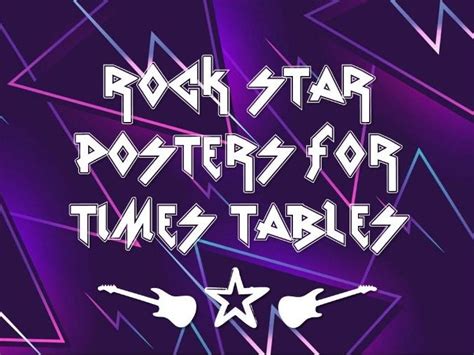 Times Table Rock Stars Text And Posters For Display Teaching Resources