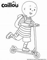 Caillou Coloring Pages Ready Learn School Sheets Colouring Activities Printables Sheet Back Heading Apple Scooter Drawings Choose Board sketch template