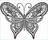 Butterfly Coloring Pages Cute Butterflies Adults Detailed Small Color Printable Simple Beautiful Blue Monarch Morpho Colorings Hard Getcolorings Adult Colouring sketch template