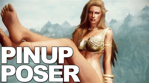 skyrim mod how to install and use pinup poser youtube