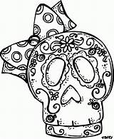 Muertos Dia Los Coloring Pages Skull Dead Melonheadz Faces Clipart Skulls Printable Calavera Color Skeleton Happy Sugar Drawing Kids Colouring sketch template