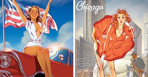 American Pin Up 2016 Calendar Inspired By The Places I