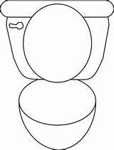 Toilet Clip Bowl Drawing Toliet Potty Clipart Clker Getdrawings Vector Large sketch template