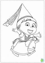 Despicable Coloring Pages Agnes Dinokids Printable Print Getdrawings Close Drawing Library Clipart Getcolorings sketch template