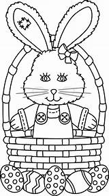 Easter Basket Coloring Pages Bunny Colouring Printables Kids Printable Sheets Color Eggs Spring Books Standing Crafts Surprise Egg Book Coloriage sketch template