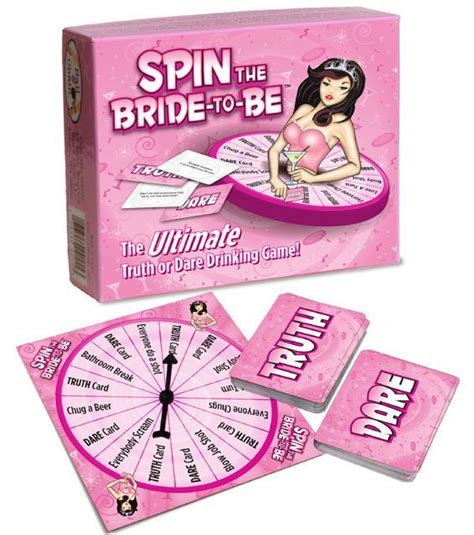 Spin The Bride Truth Or Dare Game Fun Bachelorette Hen Party Drinking