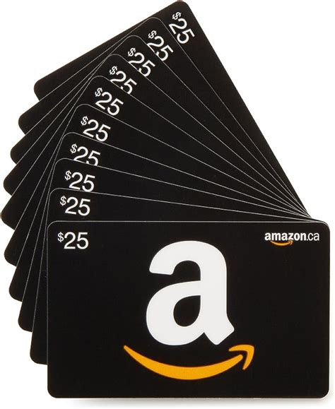 amazonca  gift cards pack   classic black card design amazonca gift cards