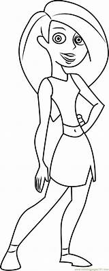 Kim Coloring Possible Mhs Cheer Uniform Pages Coloringpages101 sketch template