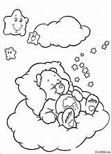 Coloring Pages Care Sleeping Cloud sketch template