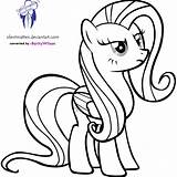 Fluttershy Coloring Pony Pages Little Mad Baby Colouring Getting Choose Board sketch template