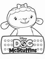 Doc Mcstuffins Coloring Pages Lambie Lamb Printable Color Birthday Print Mcstuffin Kids Disney Book Bestcoloringpagesforkids 4th Happy Dr Netart Sheets sketch template
