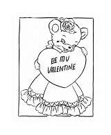 Coloring Valentine Pages Cards Honkingdonkey Valentines Card Heart Hearts sketch template