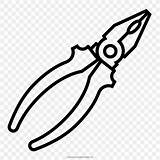 Pliers Drawing Clip Coloring Book Save sketch template