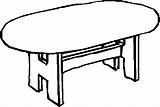 Table Coloring Clipart Clip Clipartbest Pages Furniture Kids sketch template