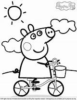 Coloring Peppa Pig Pages Print Popular sketch template