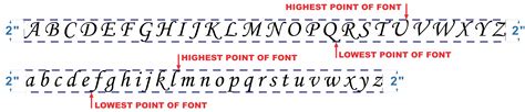 alphabet size explained  stencilsmith