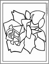 Rose Coloring Pages Petals Petal Flower Printable Daisy Color Pdf Print Getcolorings Printables Colorwithfuzzy Preschool sketch template