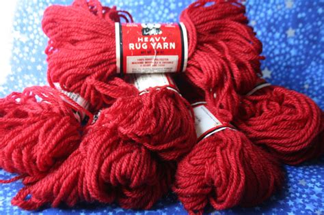 vintage aunt lydias heavy rug yarn  skeins  sisoftmoonvintage