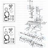 Omc Cobra Spare 1986 Gearcase sketch template