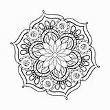 Coloring Mandala Adult Pages Adults Printable Pdf Print Flower Paisley Zentangle Clipart Coloring4free Sheet Lotus Pattern Color Detailed Vector Girls sketch template