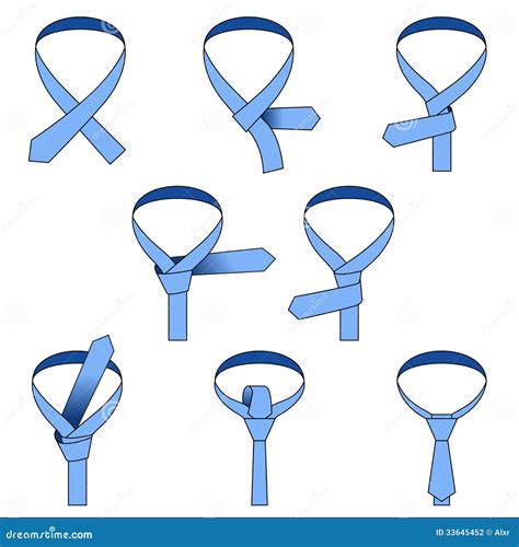 tie double simple knot instruction stock photography image