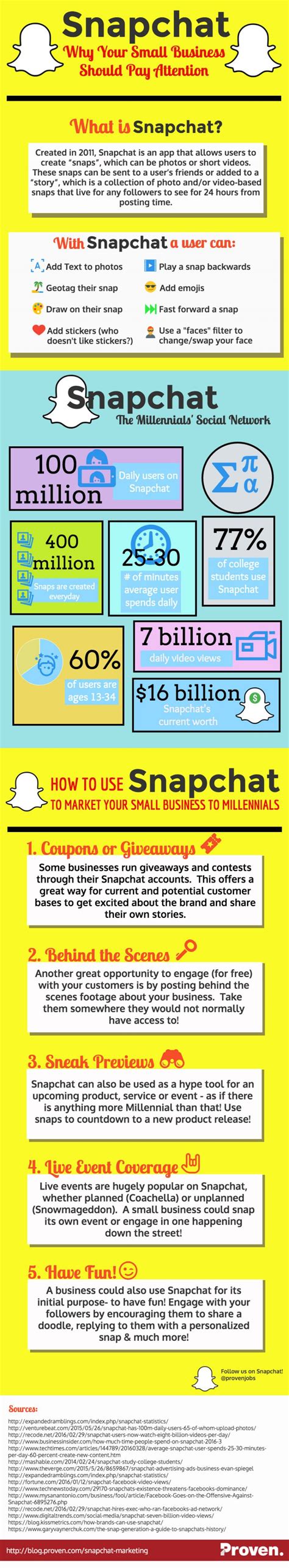 snapchat marketing  small business heres  infographic