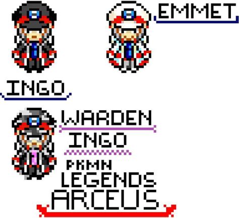 ingo  emmet overworld sprites pokemon black  white black