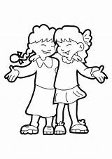 Coloring Pages Friends Family Getcolorings Friendship sketch template