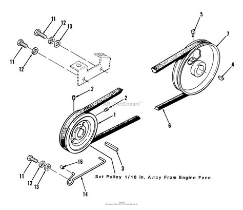 toro     garden tractor  parts diagram  drive belt  pulleys